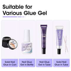 GELLEN 80ml next to coin for scale indicating large-capacity convenience