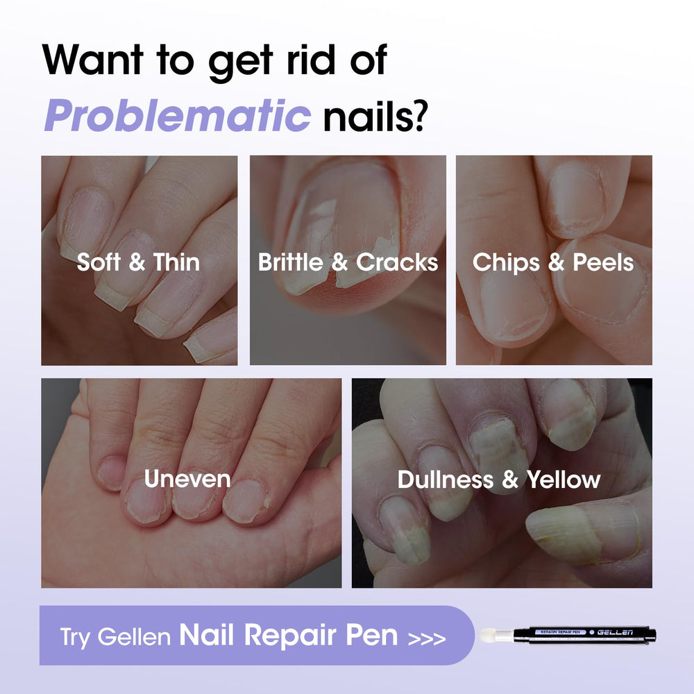GELLEN sponge tip close-up illustrating controlled, mess-free application benefit