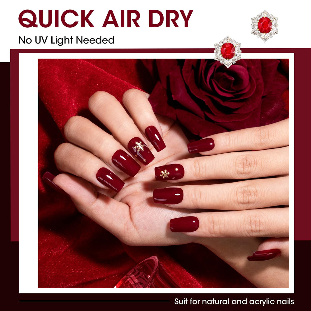 GELLEN swatch array of six reds displaying tonal differences for styling choices