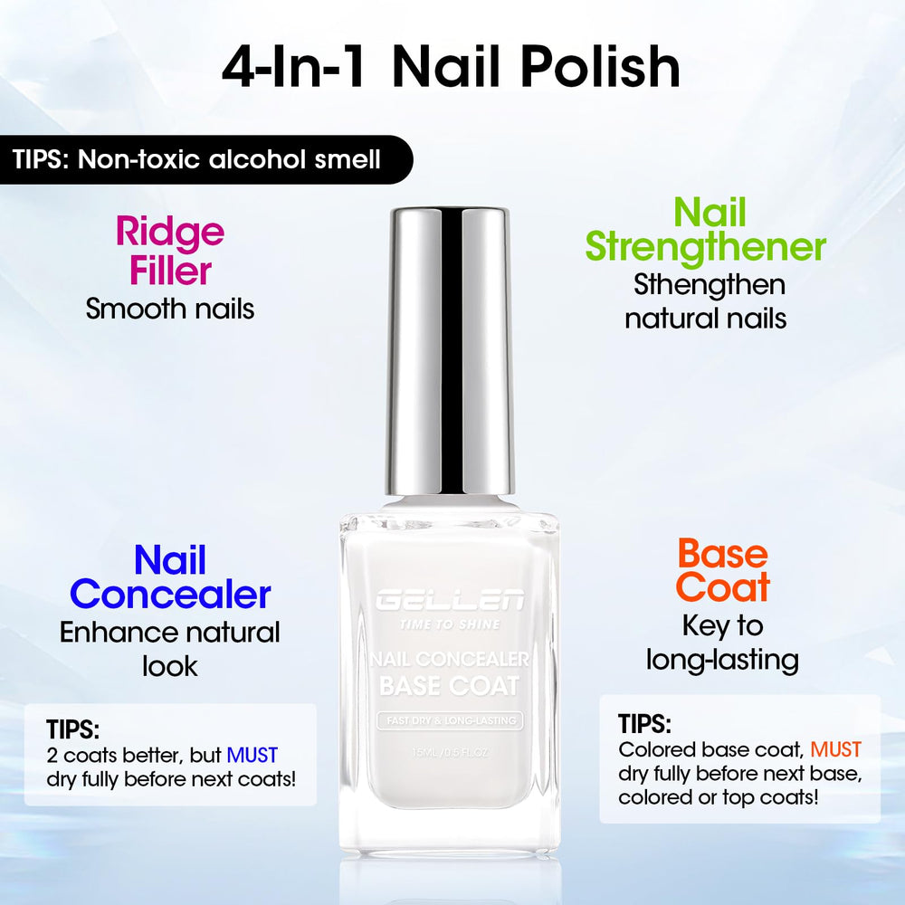 GELLEN texture close-up revealing smooth milky finish for coverage