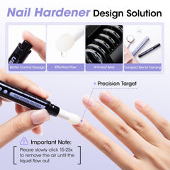 GELLEN formula texture on a nail demonstrating smooth, non-greasy finish benefit