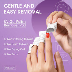 GELLEN included double-sided nail file and cuticle pusher to finish and clean nails