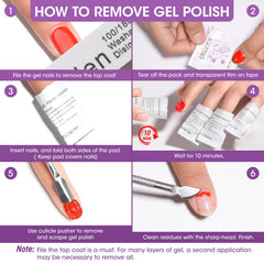 GELLEN kit tucked into a purse illustrating portable polish removal on the go