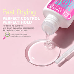 GEL PARTY fine-bristle brush applicator enabling precise, mess-free application