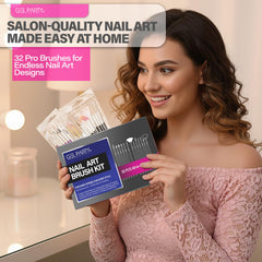 GEL PARTY brush in use on a client hand showing professional salon performance benefit