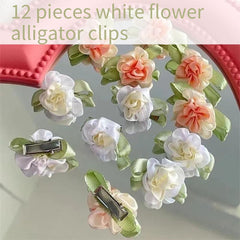 GELXGRIT floral clips used in a wedding hairstyle adding cohesive decorative touches