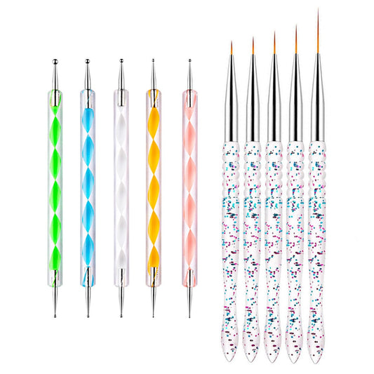 Gembityful front packaging showing full 10-piece kit for versatile nail art