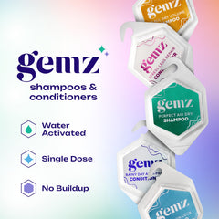 gemz close-up of tablet texture highlighting concentrated formula benefit