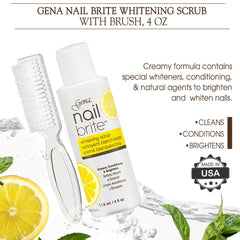 Gena brush close-up attached to cap, precise scrubbing benefit
