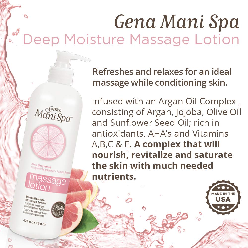 Gena Mani Spa being massaged into hands demonstrating smooth glide and softening benefit