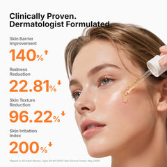 Genabelle ampoule in hand scale demonstrates large 2.36 fl oz value