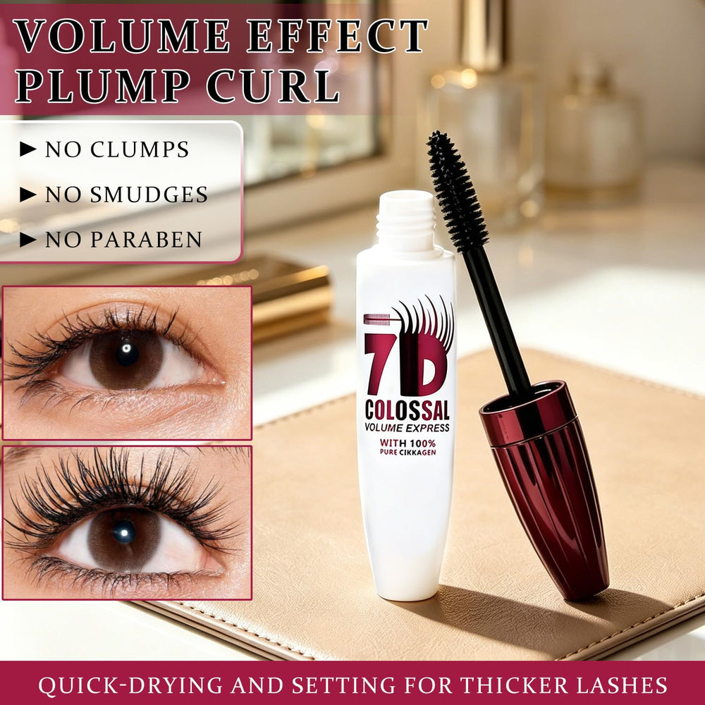 Generic 7D olive-shaped brush close-up capturing every lash precisely