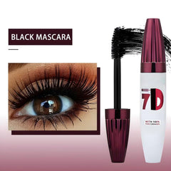 Generic 7D mascara beside coin for scale showing compact 10g size and portability benefit