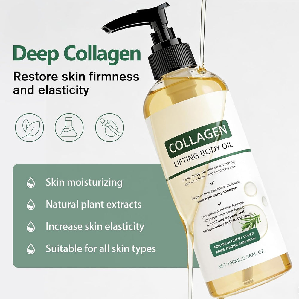 Generic applying oil to forearm after shower to lock in moisture and soften skin