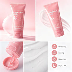 Generic applying mask on face demonstrating easy nighttime use