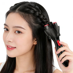 Generic automatic hair braider creating a braided bracelet showing craft versatility