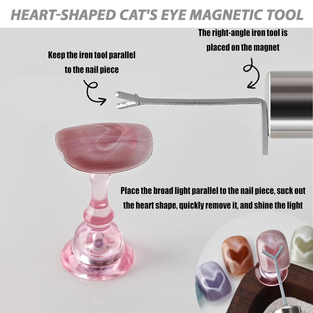 Generic magnets stored in kit case for organized portable manicure benefit