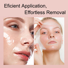 Generic collagen mask texture closeup highlighting gel consistency for deeper hydration
