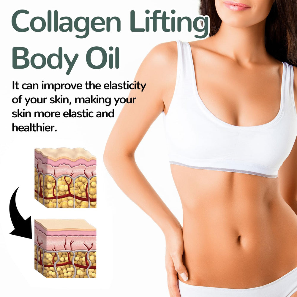 Generic collagen oil on elbow and knee reducing roughness and dryness