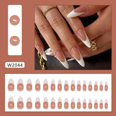 Generic brand contents with adhesive tab and mini file for easy at-home application