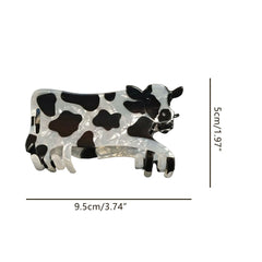 Generic cow clip close-up teeth detail for gentle, even grip