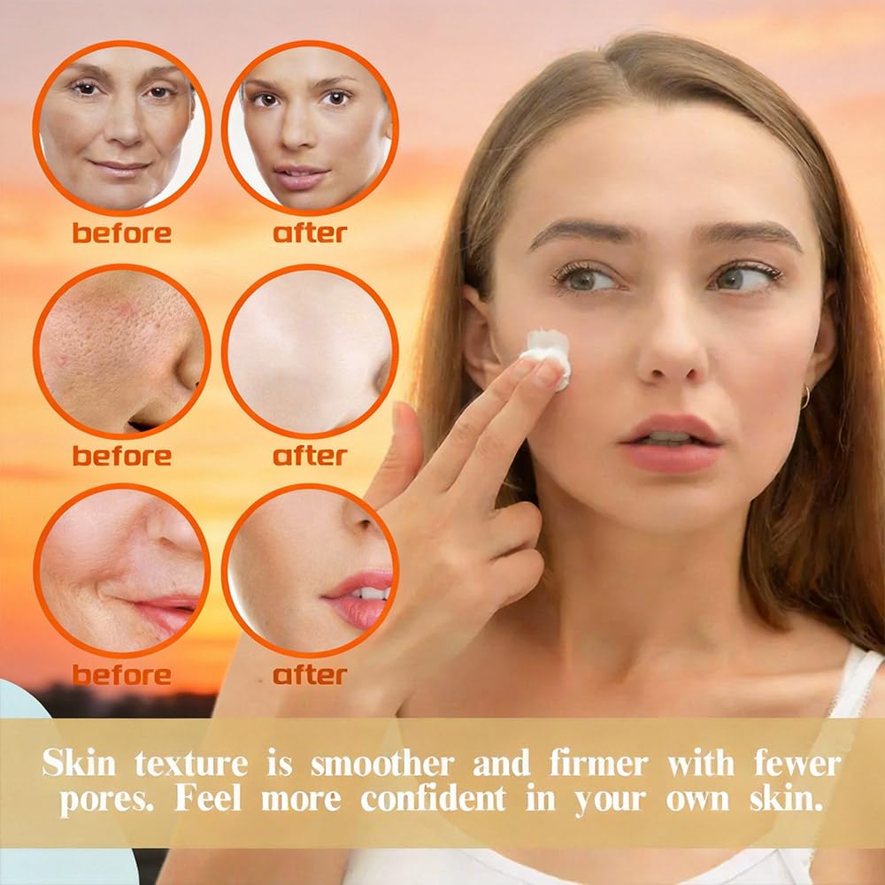 Generic Deep Collagen ampoule next to common objects showing portable size benefit