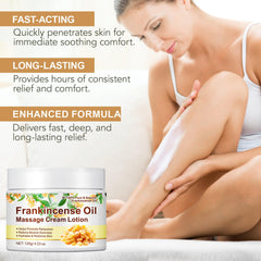 Generic frankincense balm rubbed on hand and elbow for deep moisture and barrier support