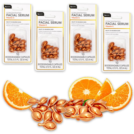 Generic front packaging of Vitamin C capsules showing product name and bulk count for easy identification