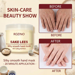 Generic brand dispensing creamy hand mask from the bottle to control application and reduce waste