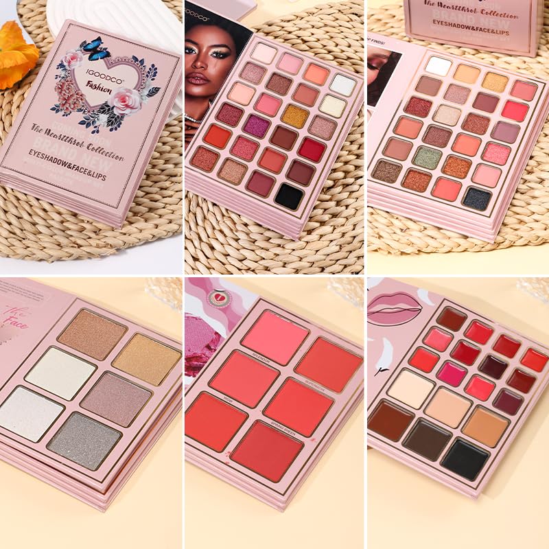 Generic IG3057 blusher and highlighter close detail, sculpts and brightens