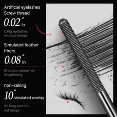 Generic Iron Wand before and after lashes demonstrating dramatic length and separation benefit