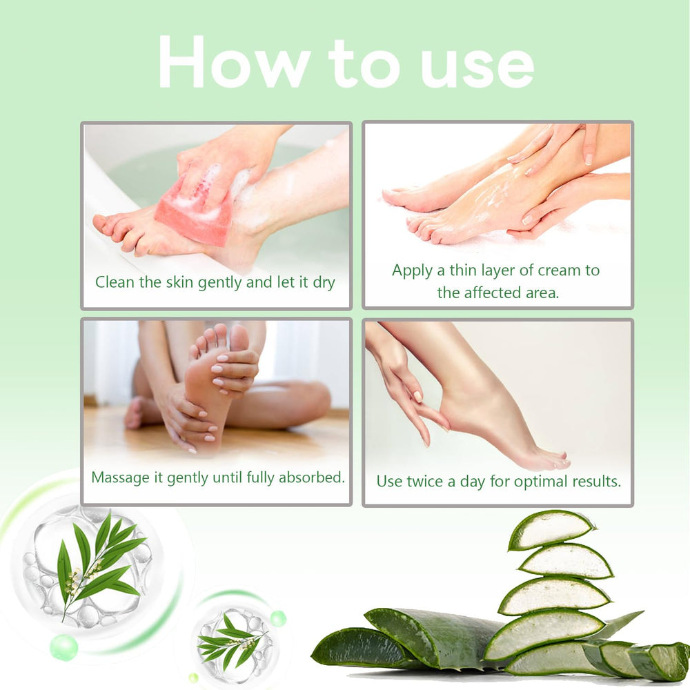 Generic label ingredients closeup showing urea, tea tree and aloe for concentrated care