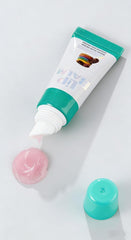 Generic balm applied on lips showing smoother finish and hydrated appearance