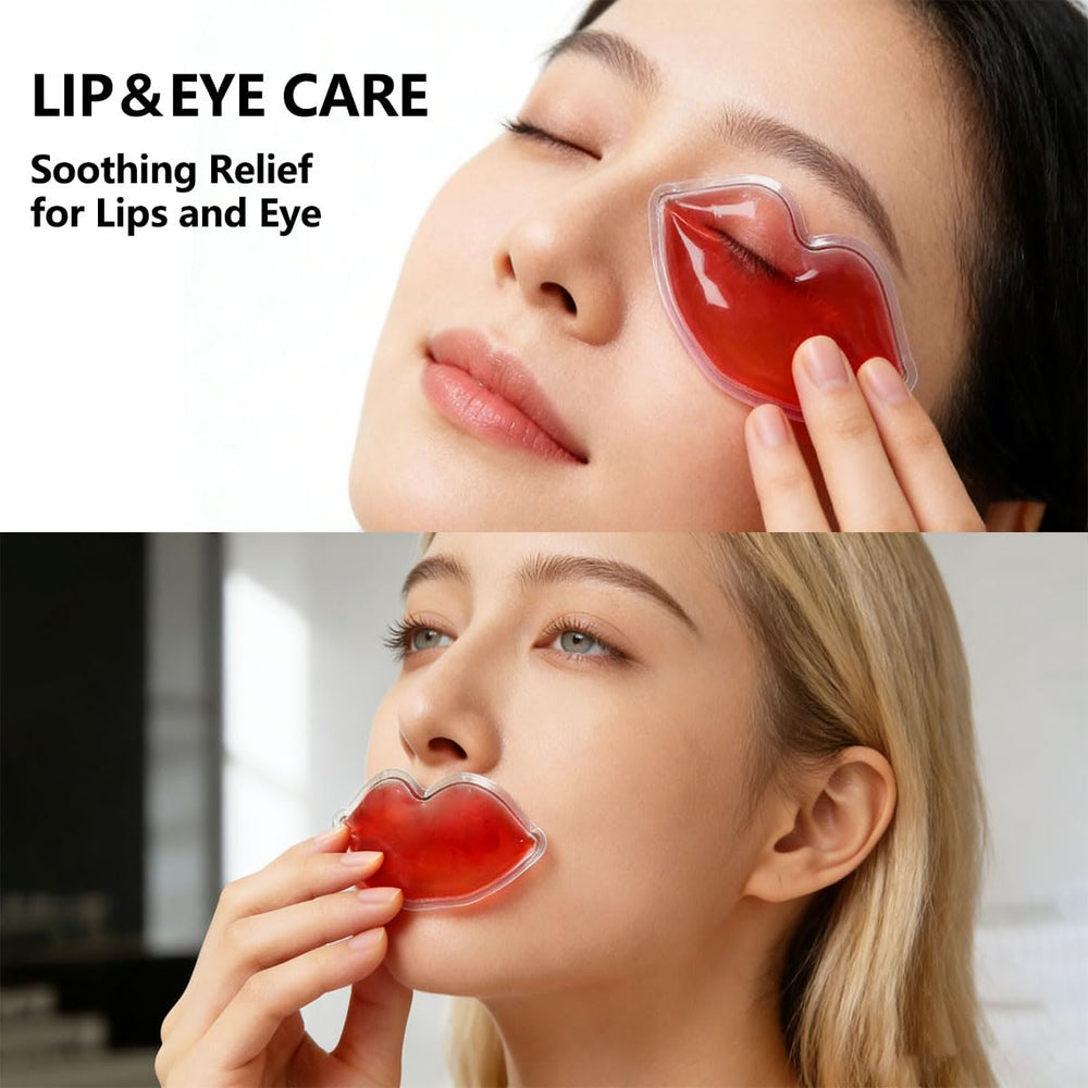 Generic lip ice pack close texture showing smooth PVC surface and leak-resistant seal benefit