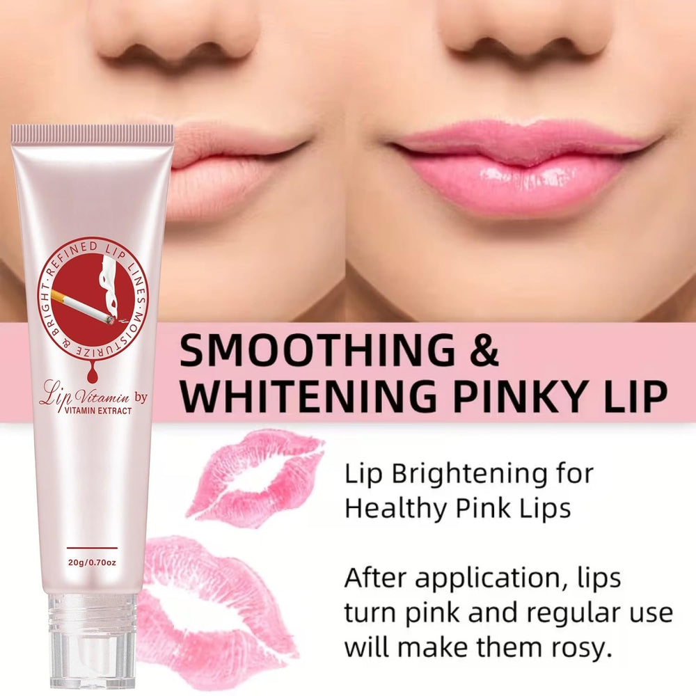 Generic balm applied on lips with visible sheen and instant hydration benefit
