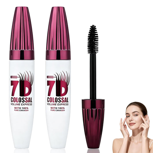 Generic mascara front packaging showing product and benefits