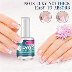 Generic before and after nails showing improved strength and shine