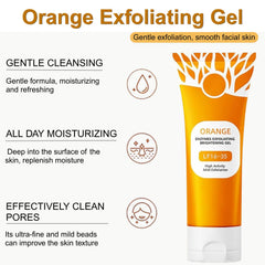 Generic microbeads on fingertip highlighting gentle exfoliation benefit