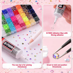 Generic phone case bedazzled after using kit for personalized decoration