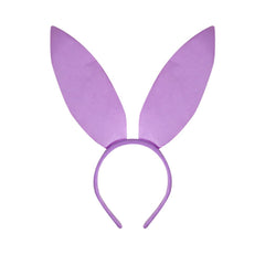 Generic purple bunny ear headband front view shows playful style and instant costume upgrade