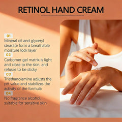 Generic retinol hand cream tucked inside a bag for on-the-go hydration convenience