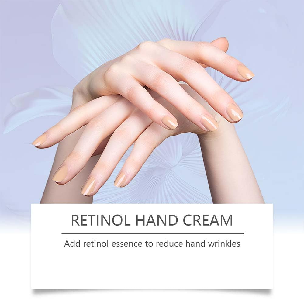 Generic retinol hand cream next to keys showing 50g pocket-size portability benefit