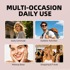 Generic product staged with makeup essentials for quick morning routine