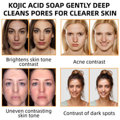 KORA BALM turmeric and kojic acid ingredients displayed for clarity