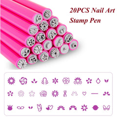 Generic brand display of different engraved patterns with visible floral and geometric designs