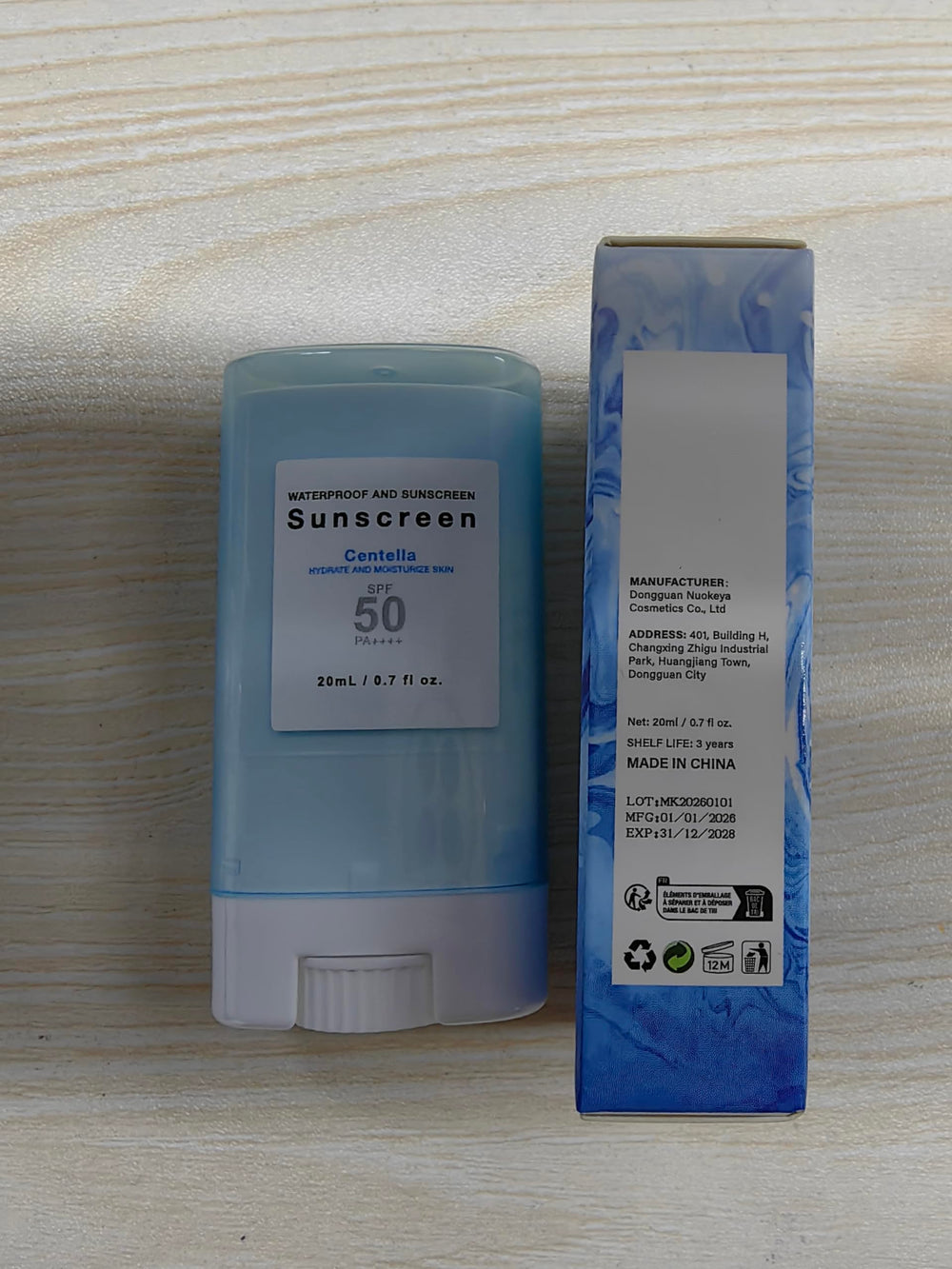 Generic suncream stick used at beach for on-the-go sun protection