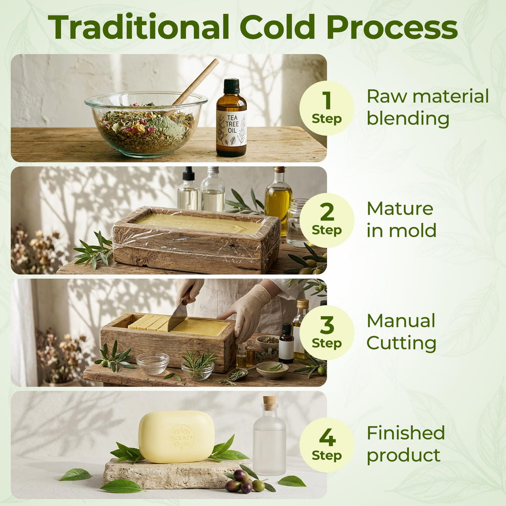 Generic tea tree soap lather in hands creating creamy foam for effective cleansing
