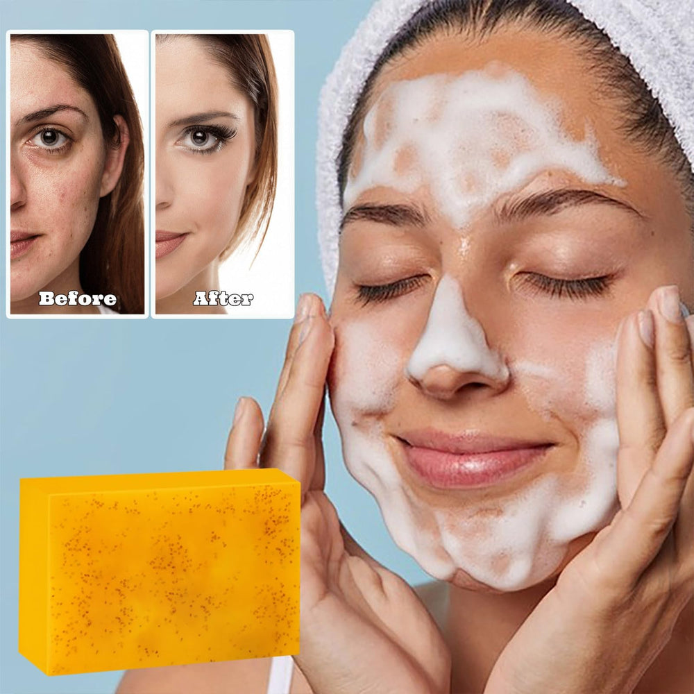 Generic soap close-up texture highlighting cold-processed, moisturizing formula