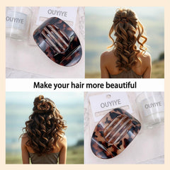 Generic clip styled in a wedding updo showing elegant accent benefit