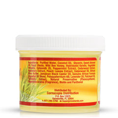 Genuine African Formula open jar texture showing smooth, lightweight gel
